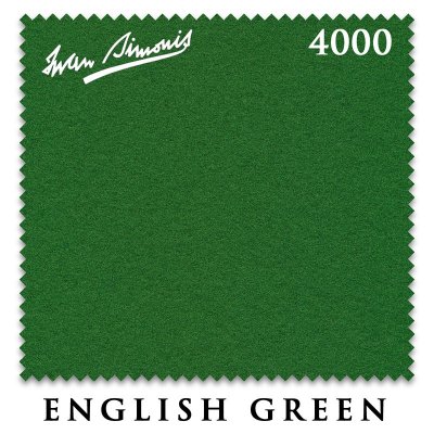 Сукно Iwan Simonis 4000 Snooker 193см English Green