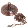 Светильник Fortuna Crown Red Bronze 4 плафона